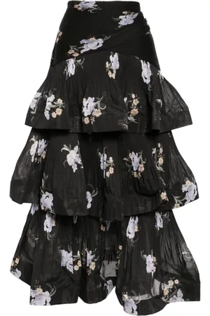 ZIMMERMANN Falda corta con capas escalonadas