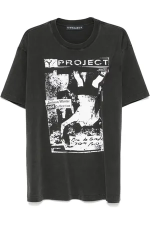 Y / PROJECT Playera con estampado Rock Band