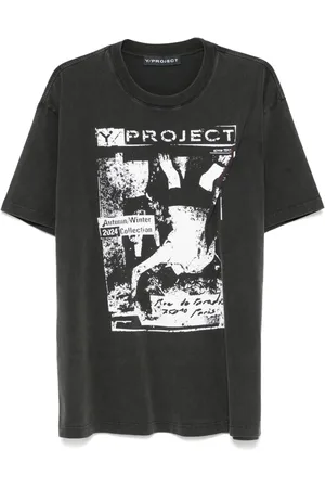 Y / PROJECT Playera con estampado Rock Band