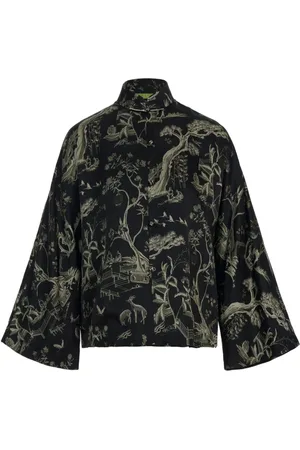 SHANGHAI TANG Chamarra de seda en jacquard