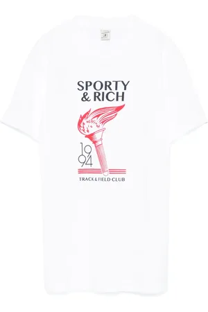 Sporty & Rich Playera con estampado de antorcha