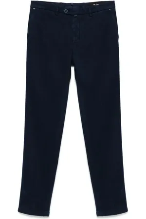 Kiton Pantalones chino con diseño de gabardina