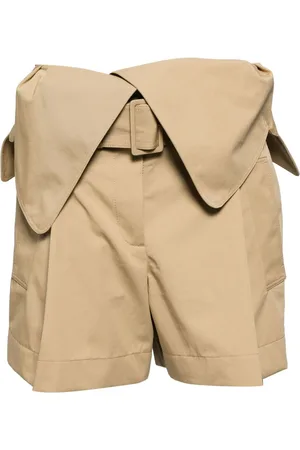 J.W.Anderson Shorts tipo gabardina con pliegues
