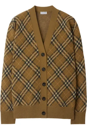 Burberry Cárdigan con motivo de cuadros