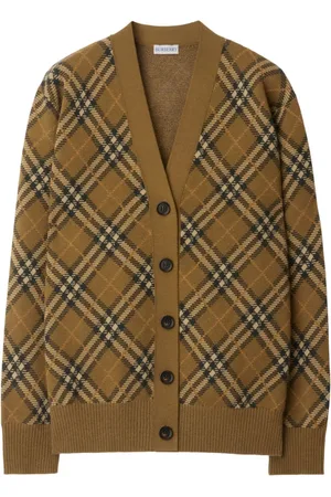 Burberry Cárdigan con motivo de cuadros