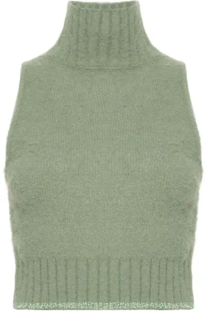 Pinko Top tejido con diseño corto