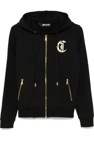 Roberto Cavalli Hoodie con logo estampado