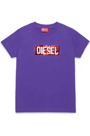 Diesel Playera con detalles de lentejuelas