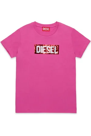 Diesel Playera con detalles de lentejuelas