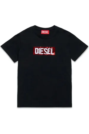 Diesel Playera con detalles de lentejuelas