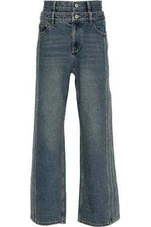 Feng Chen Wang Jeans con doble pretina