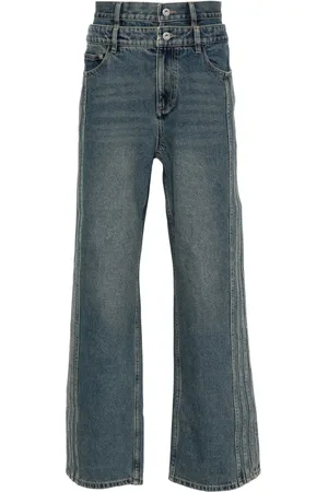 Feng Chen Wang Jeans con doble pretina
