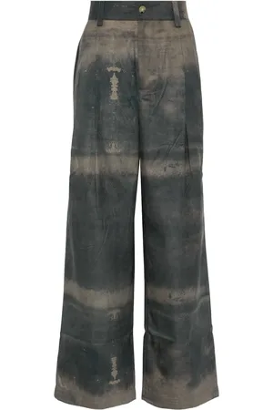 Feng Chen Wang Pantalones con motivo abstracto
