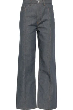 Claudie Pierlot Jeans rectos con tiro alto