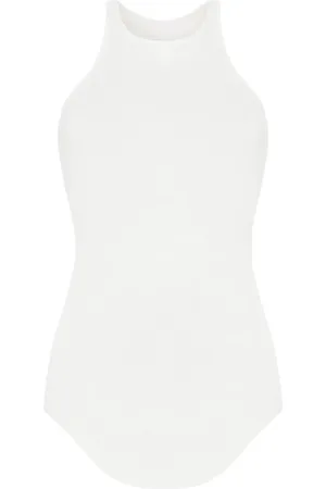 Rick Owens Camiseta de canalé fino