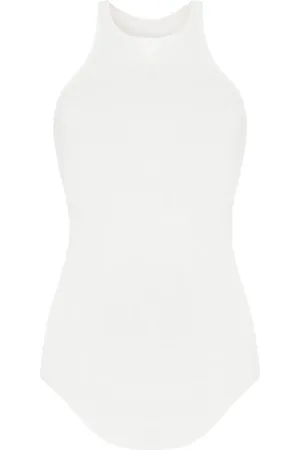Rick Owens Camiseta de canalé fino