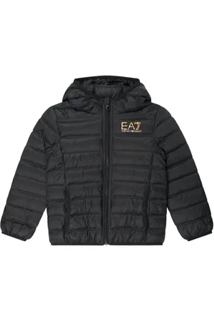 Emporio Armani Chamarra capitonada con logo estampado
