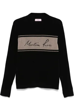 MARTINE ROSE Suéter con cuello en V