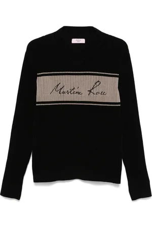 MARTINE ROSE Suéter con cuello en V
