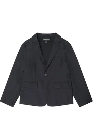 Emporio Armani Blazer con logo en relieve