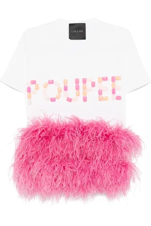 LOULOU Playera con detalles de cristal