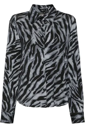 AGNÈS B. Camisa con estampado de cebra