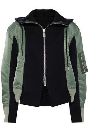 SACAI Chamarra bomber con paneles