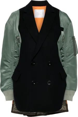 SACAI Chamarra bomber con paneles
