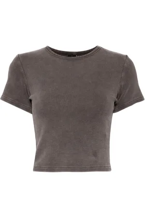 Entire Studios Playera micro con efecto waffle