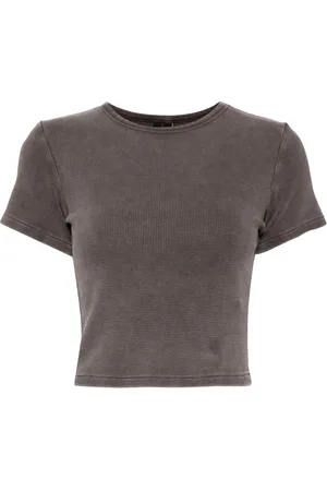 Entire Studios Playera micro con efecto waffle