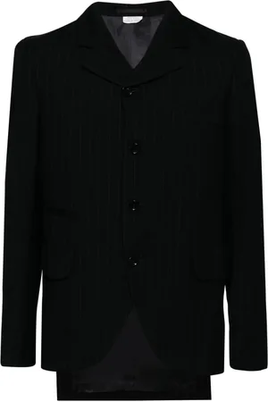 Comme des Garçons Blazer con rayas diplomáticas estampadas