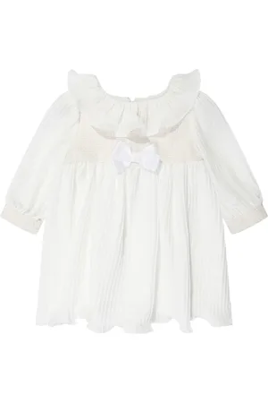 PATACHOU Vestido plisado con volantes en el cuello