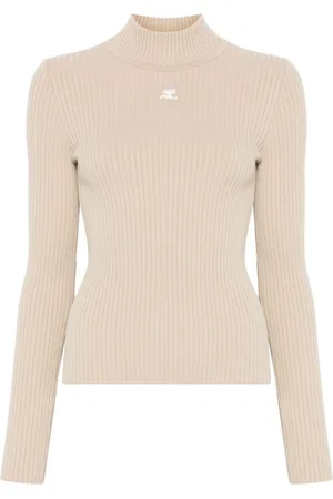 Courrèges Suéter de canalé Reedition