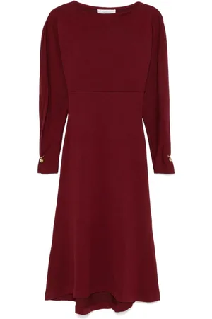 Serafini Vestido midi de tejido fino