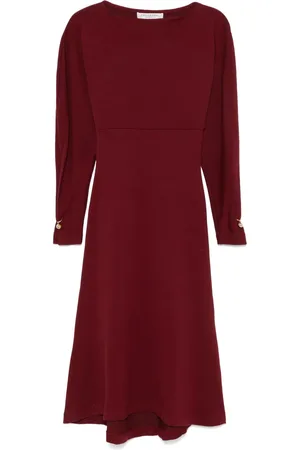 Serafini Vestido midi de tejido fino