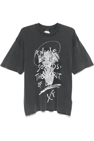ANINE BING Playera con estampado gráfico