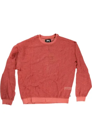 STUSSY Crew-neck mesh jumper