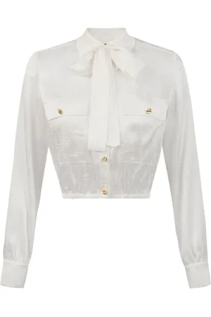 Elisabetta Franchi Blusa corta en jacquard