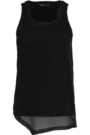 Uma Raquel Davidowicz Camiseta de tejido flojo asimétrica
