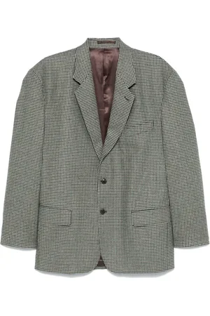 Random Identities Blazer con motivo pied de poule