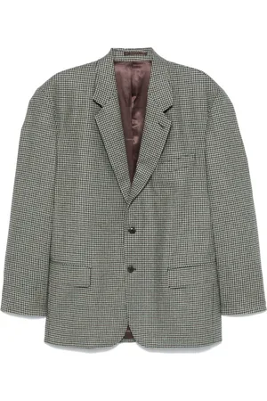 Random Identities Blazer con motivo pied de poule