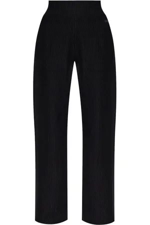 EA7 Pantalones de canalé rectos