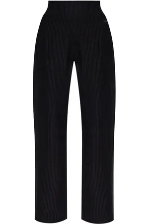 EA7 Pantalones de canalé rectos