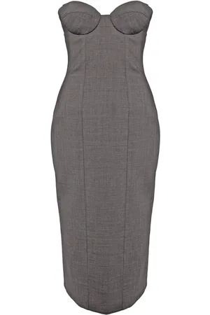 GIUSEPPE DI MORABITO Vestido midi estilo strapless