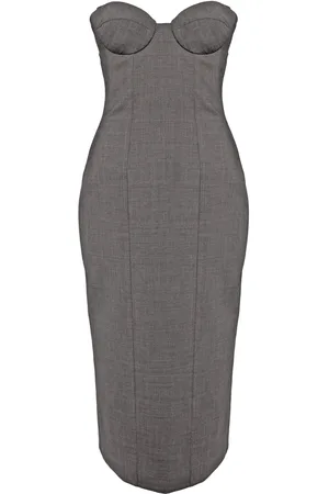 GIUSEPPE DI MORABITO Vestido midi estilo strapless