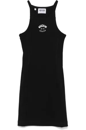 Moschino Vestido corto con logo estampado