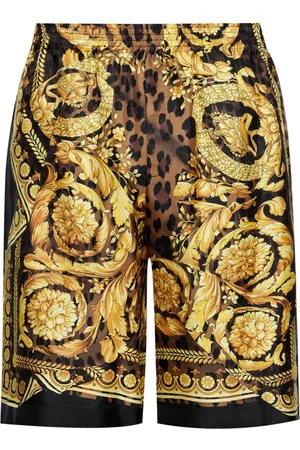 VERSACE Bermudas de seda Barocco