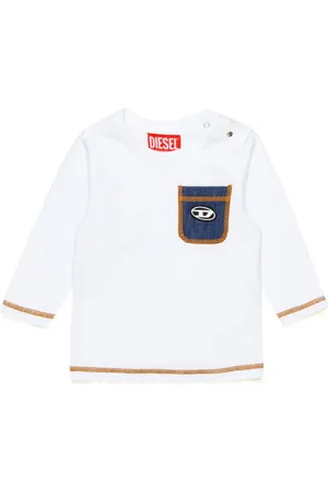 Diesel Playera con parche del logo
