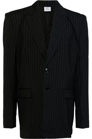 Vetements Blazer con motivo de rayas