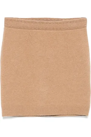 Fendi Falda corta con diseño tejido